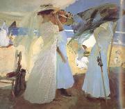 Joaquin Sorolla Under the Awning (Zarauz) (nn02) oil painting